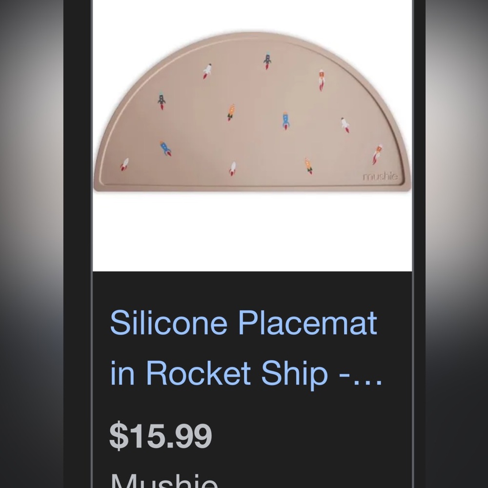 Mushie placemat 🚀